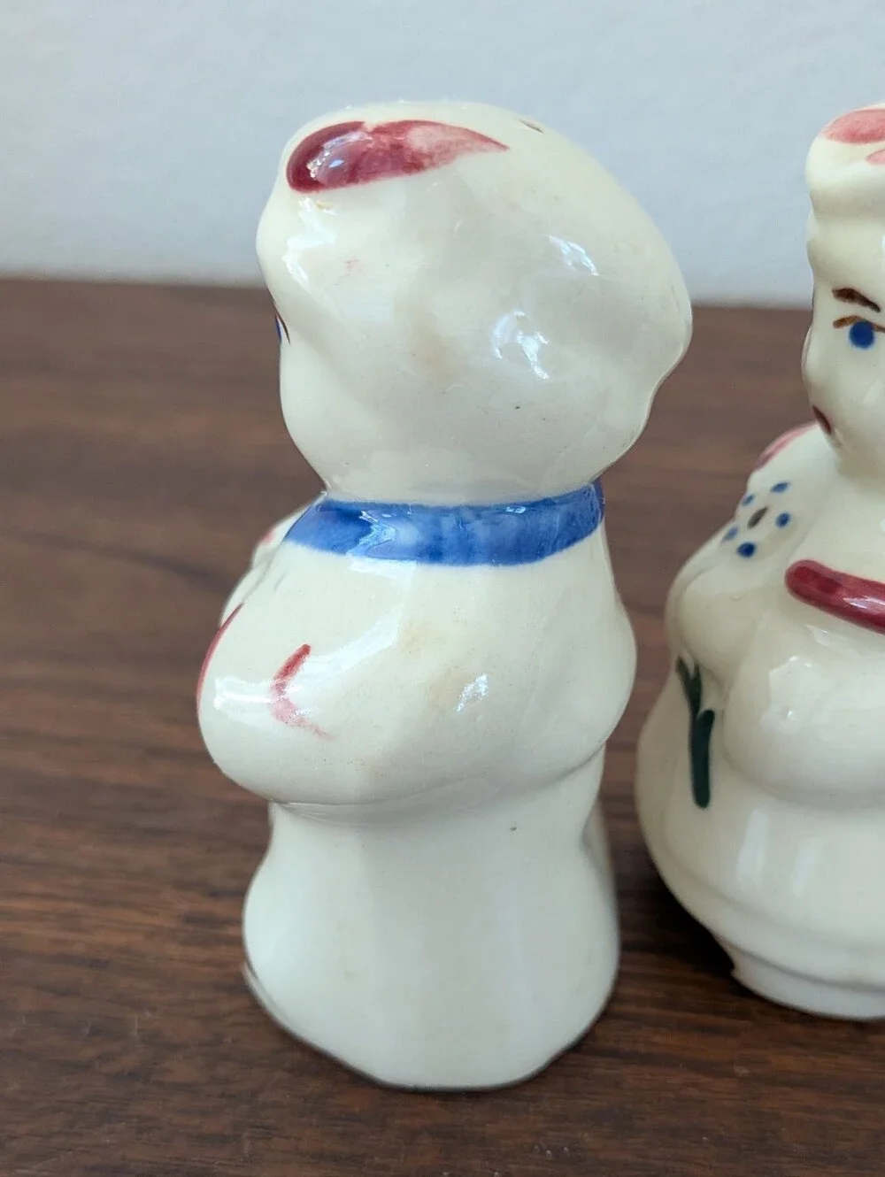 Vintage Shawnee Sailor Boy & Bo Peep Salt and Pepper Shakers Hand Painted